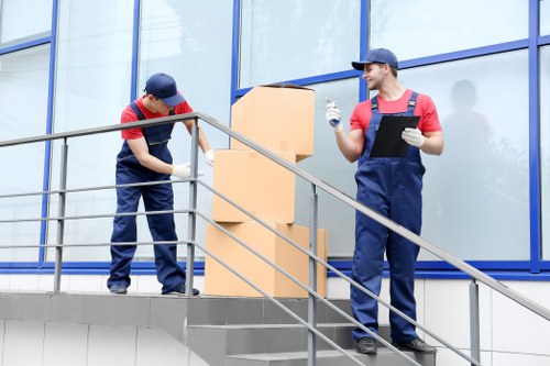 Barnes Storage team preparing for a commercial move